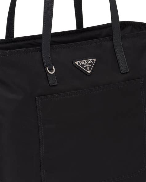 prada nylon tote bag size